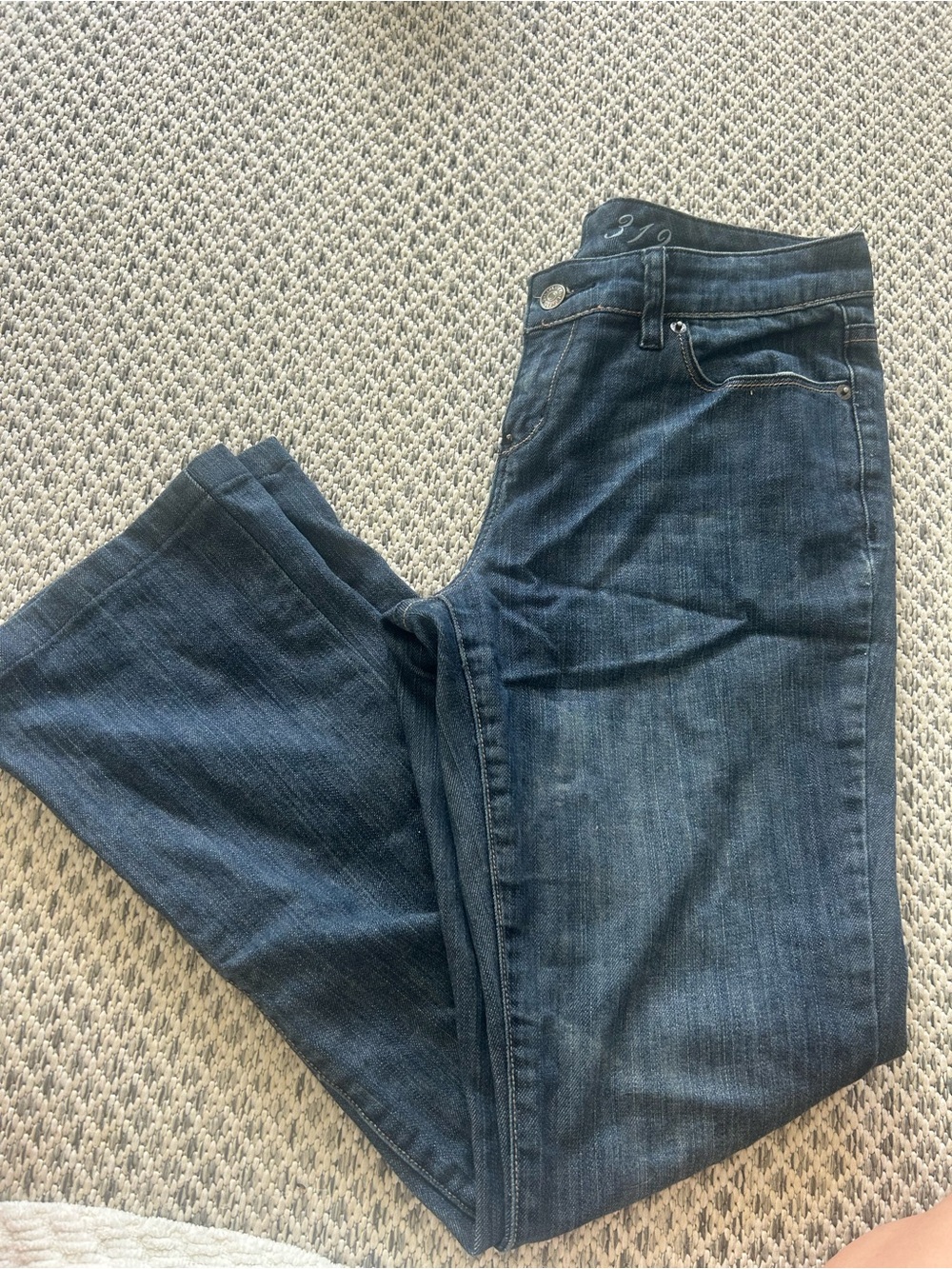The Limited Boot Cut Jeans in Dark Wash Blue